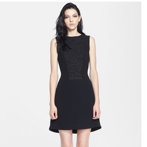 Rag & Bone Mijo Black Lace Front Mini Dress